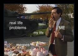 Enlace a Problemas de la vida real vs Memes