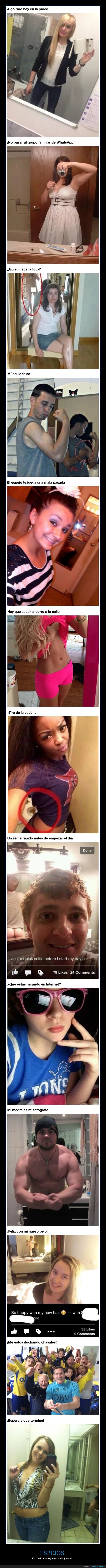 espejos,reflejos,selfies,fails