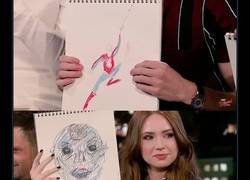 Enlace a El reparto de Infinity War dibujando a sus personajes