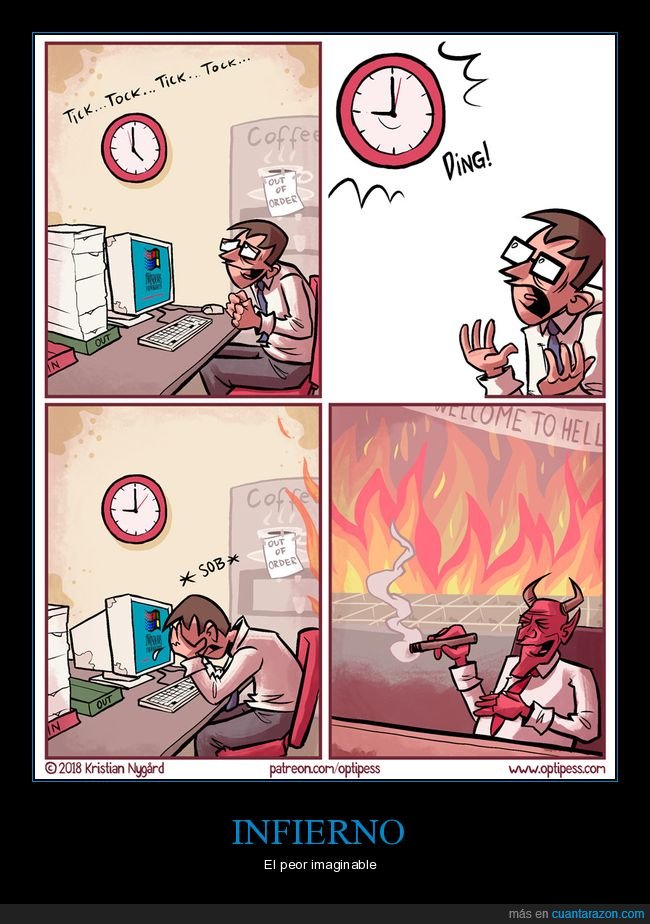 trabajo,hora,infierno