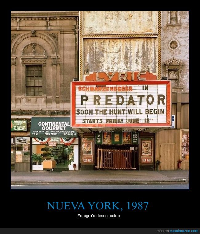 1987,cine,depredador,fotografía,nueva york