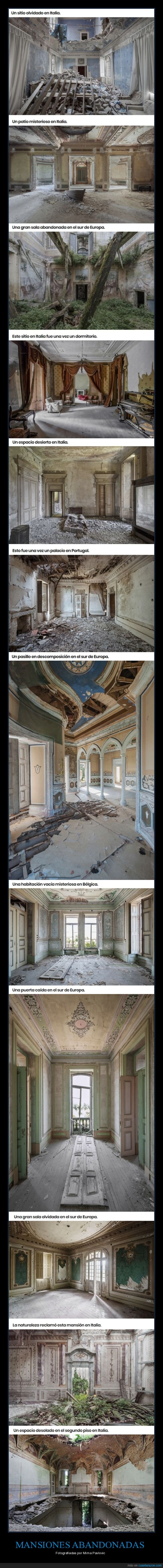 abandonadas,fotografía,mansiones,mirna pavlovic