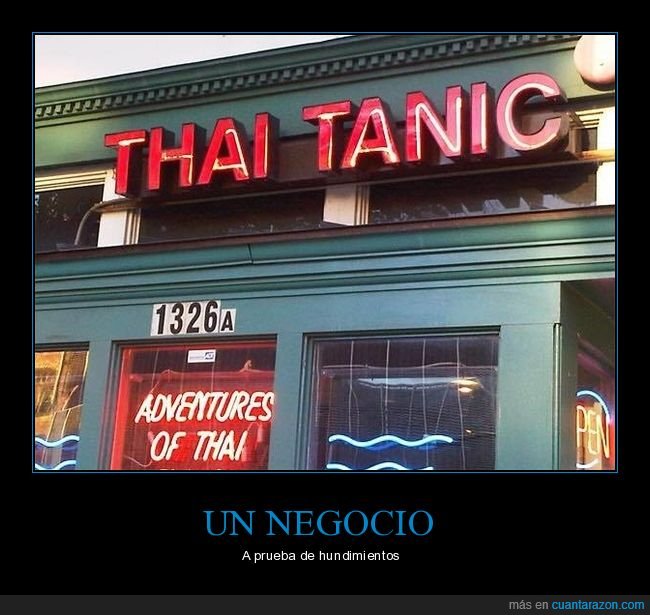 restaurante,nombre,thai tanic,titanic