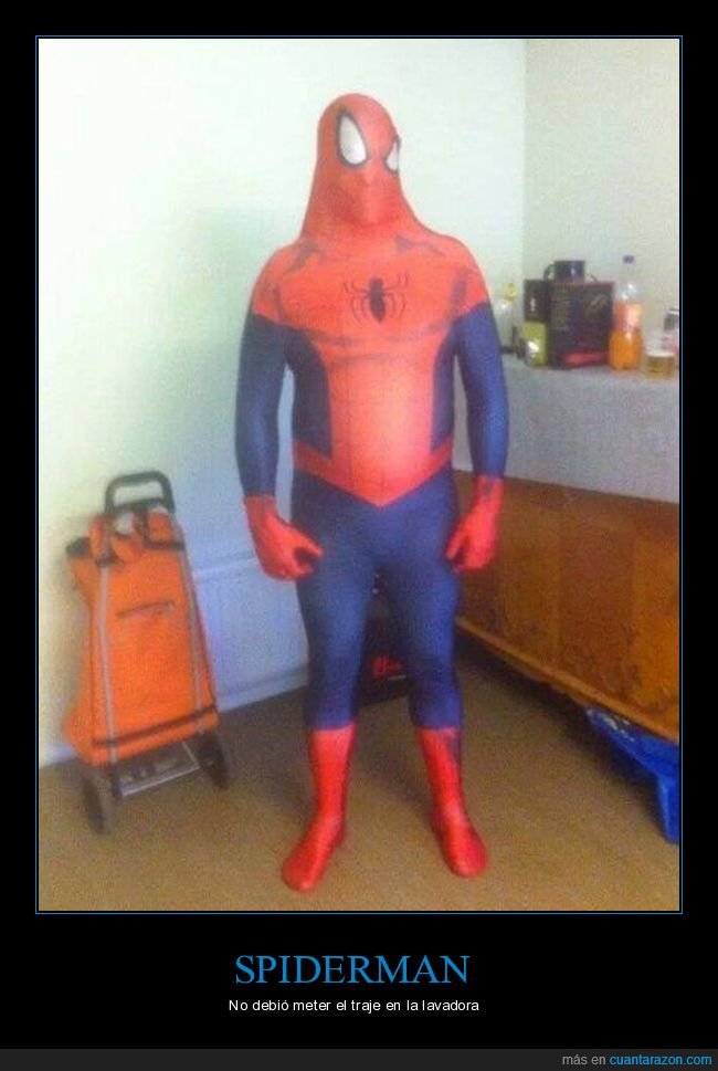 spiderman,disfraz,fails