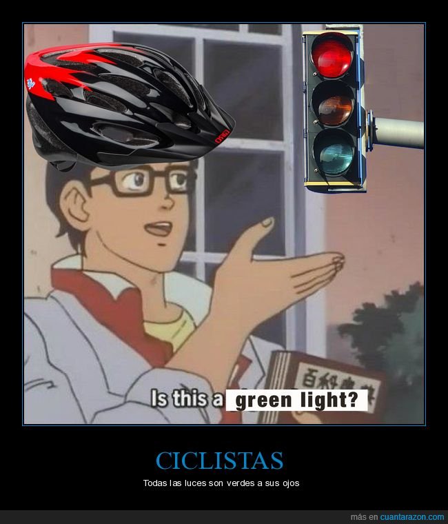 ciclistas,semáforo,verde