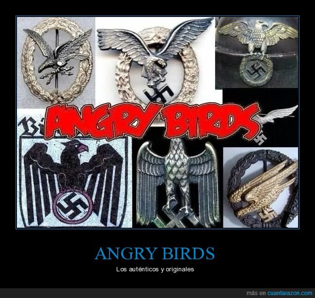 angry birds,nazis,pájaros,águilas