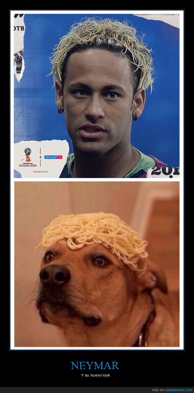 look,neymar,parecidos,pelo,perro,spaghetti