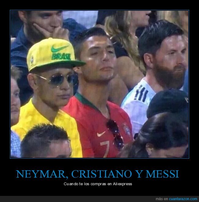 neymar,cristiano ronaldo,messi,aliexpress,parecidos