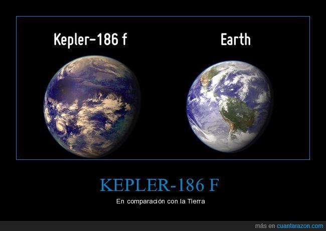 kepler-186 f,tierra,planetas,comparación