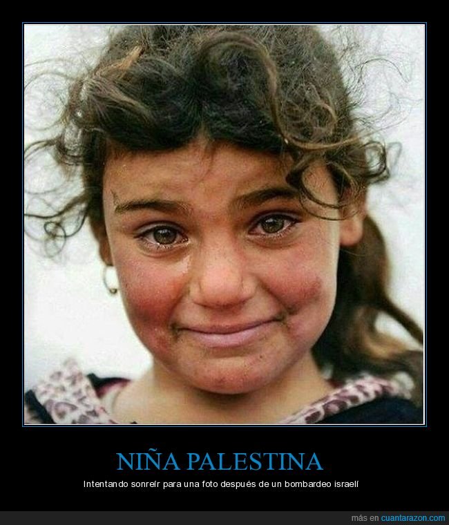 niña,palestina,bombardeo,sonreír