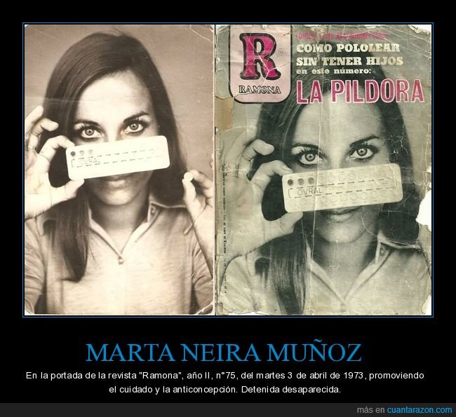 marta neira muñoz,píldora,anticonceptivos,1973,desaparecida