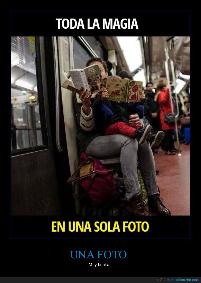 metro,madre,hijo,leyendo