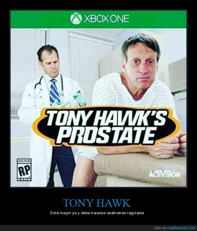 tony hawk,próstata,videojuego