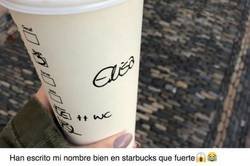 Enlace a Comparten en twitter los nombres inventados que les han puesto en cafés de Starbucks