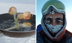 Enlace a Este astrobiólogo intenta cocinar en la Antártida a -70ºC y el resultado es de risa