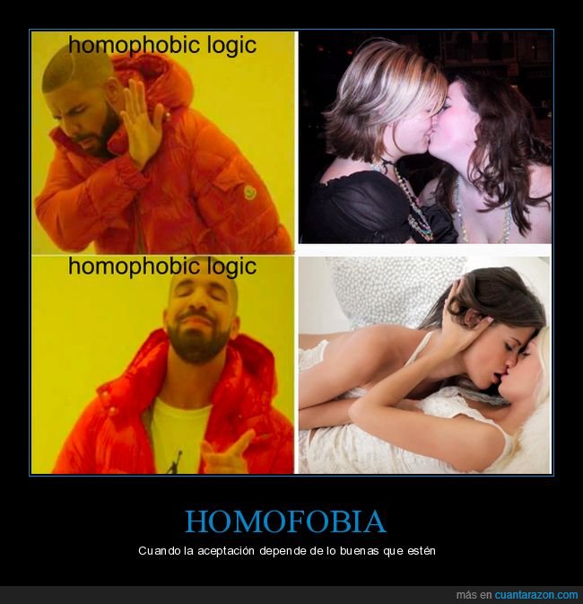 depende,drake,gay,homofobia,lesbiana,lógica