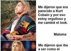 Enlace a Maluma haciendo que Kurt Cobain se revuelva en su tumba