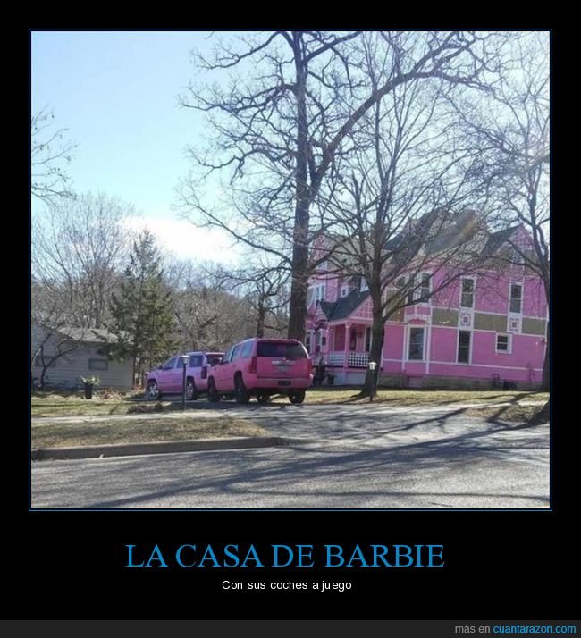 casa,coches,rosa