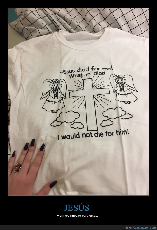 camiseta,jesús,morir