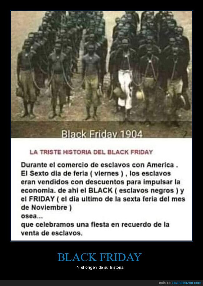 black friday,esclavos,historia