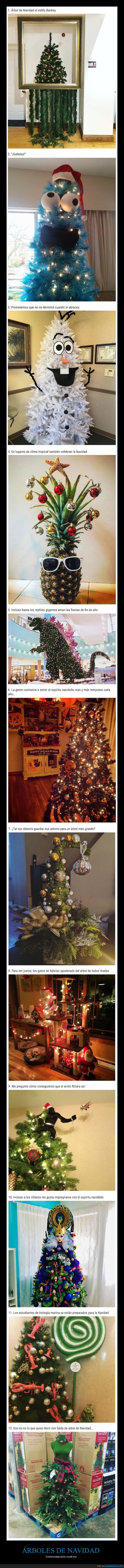 árboles de navidad,creativos,navidad