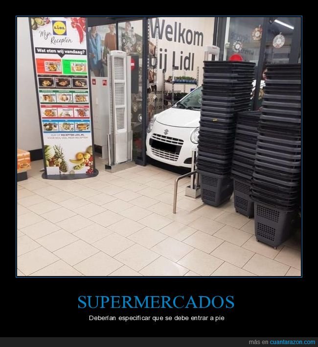 supermercado,coche,puerta