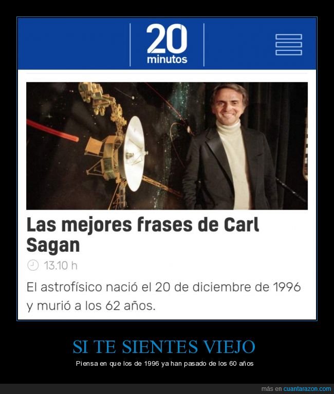 carl sagan,1996,62 años,fails