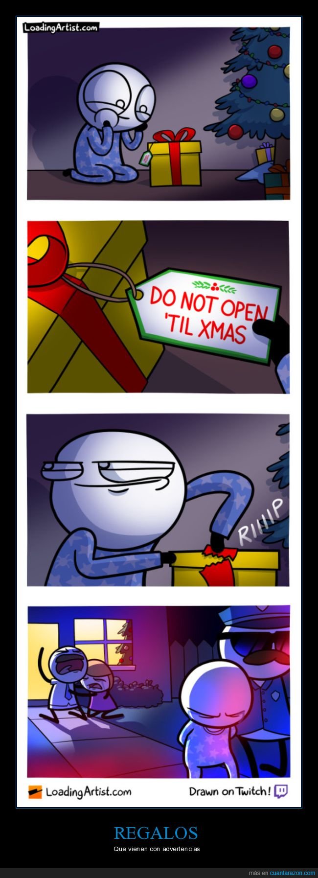 regalo,abrir,navidad,detenido