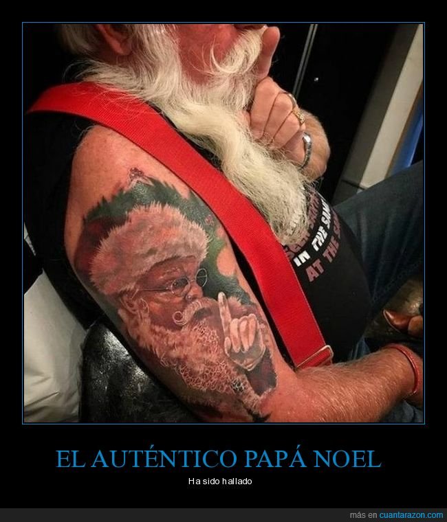 papá noel,tatuaje,wtf