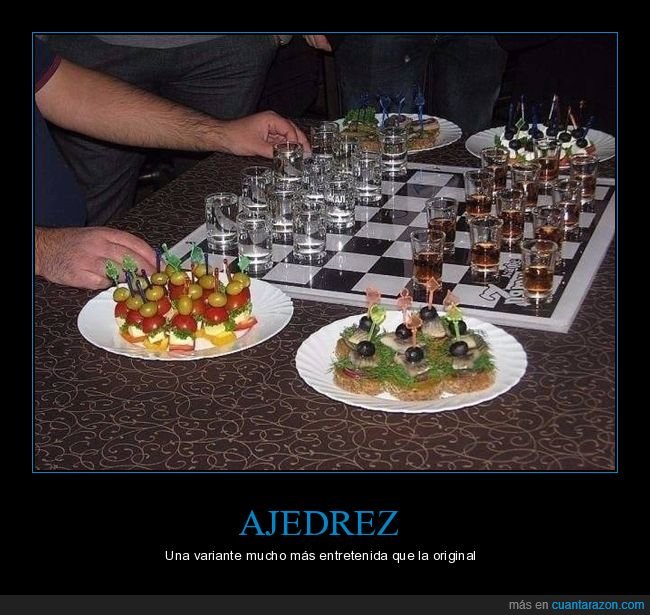 ajedrez,chupitos,alcohol