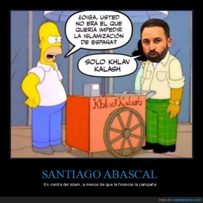 santiago abascal,islamización,khlav kalash,políticos