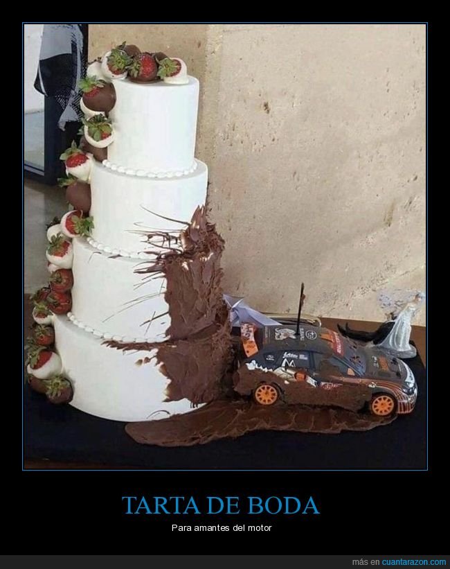 tarta,boda,coche
