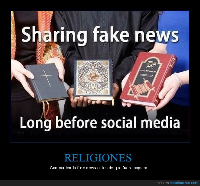 fake news,biblia,corán,torá,religiones