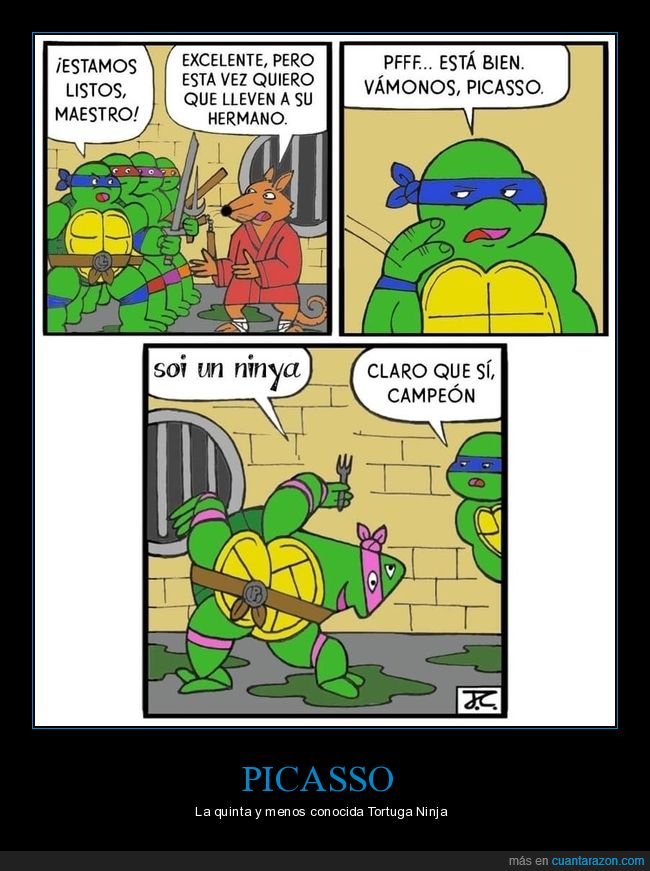 tortugas ninja,hermano,picasso