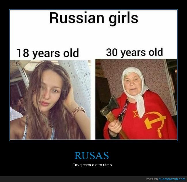chicas,rusas,18 años,30 años