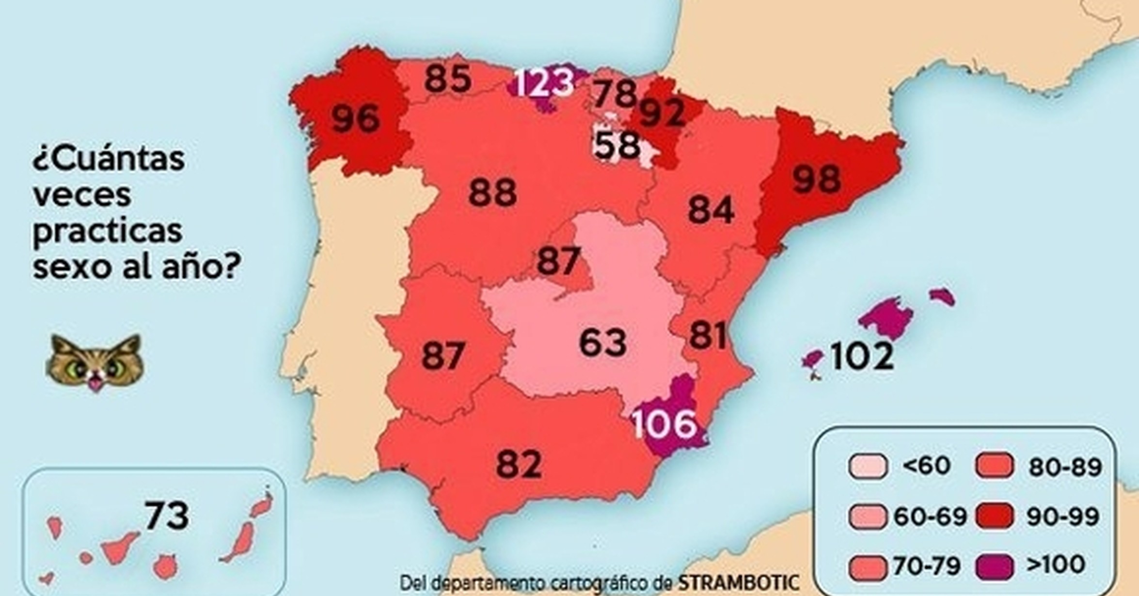 ¡cuánta Razón El Mapa Del Sexo En España 2420