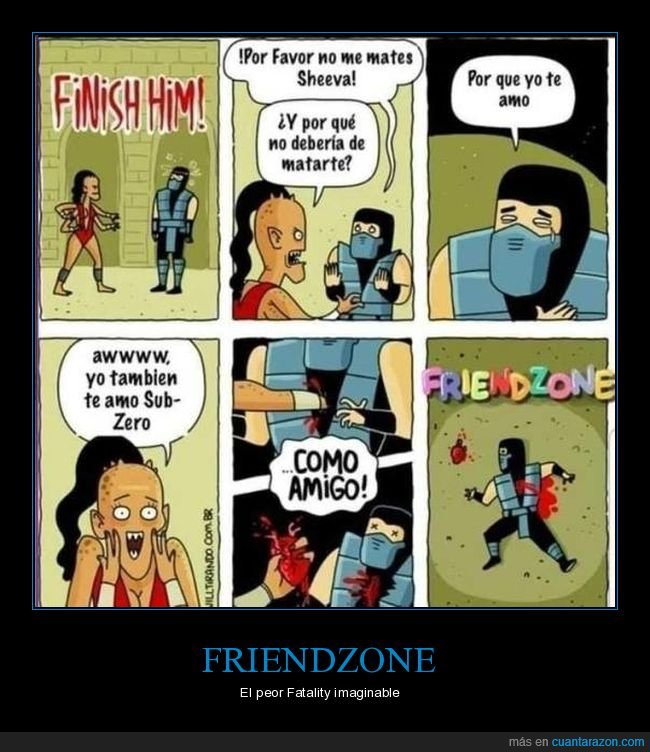 mortal kombat,sub zero,sheeva,friendzone