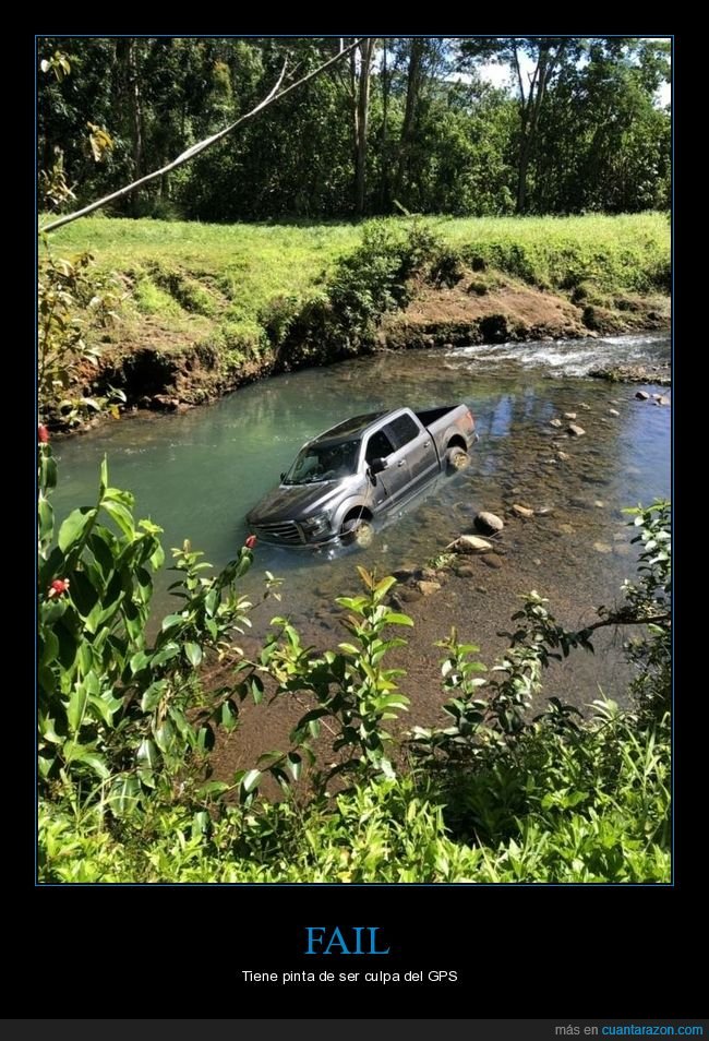 coche,río,fails