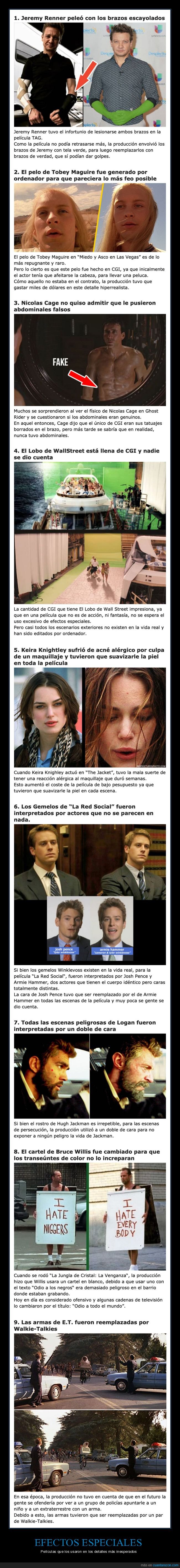 efectos especiales,pel&iacute;culas,cine,cgi,curiosidades