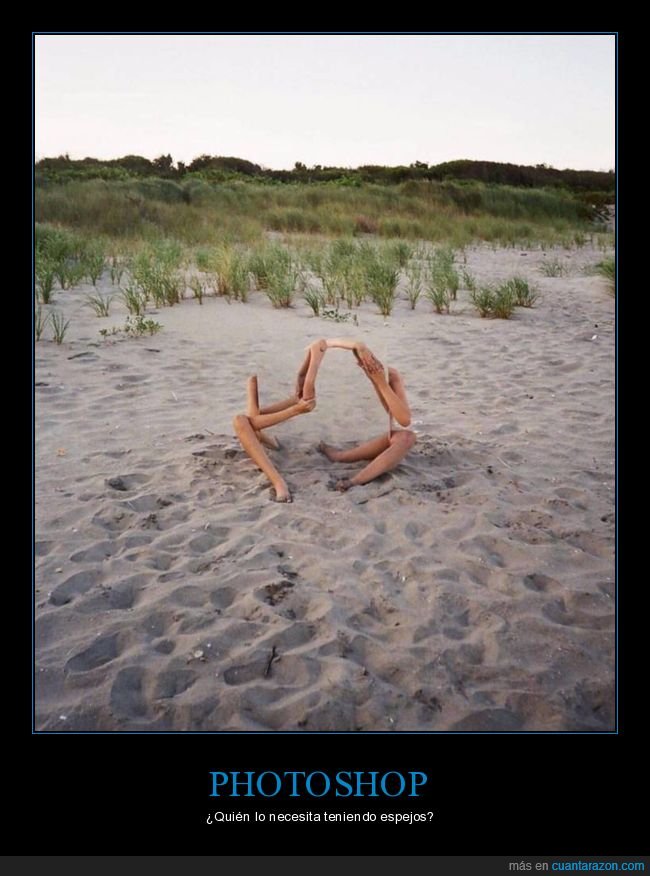 sin photoshop,espejo