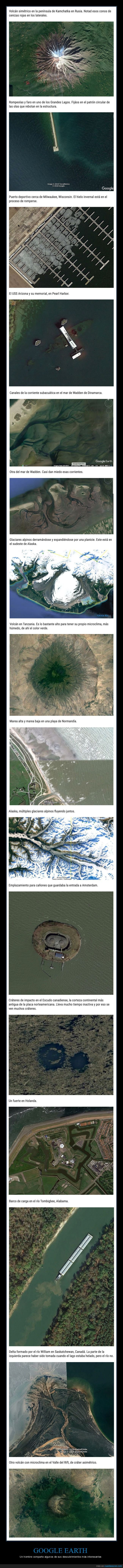 google earth,descubrimientos