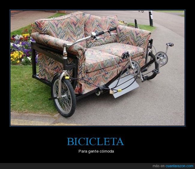 sofá,bicicleta,wtf