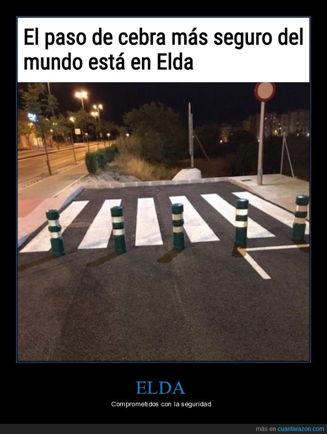 paso de cebra,seguro,elda,alicante