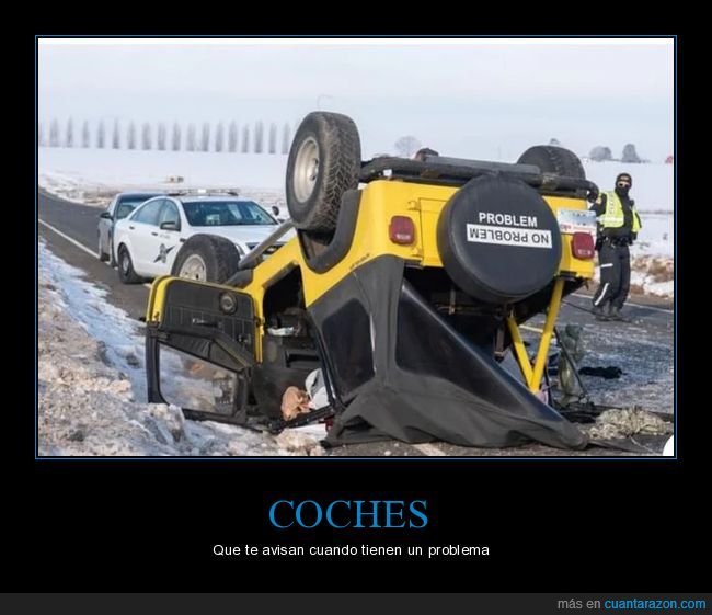 coche,volcado,no problem,problem