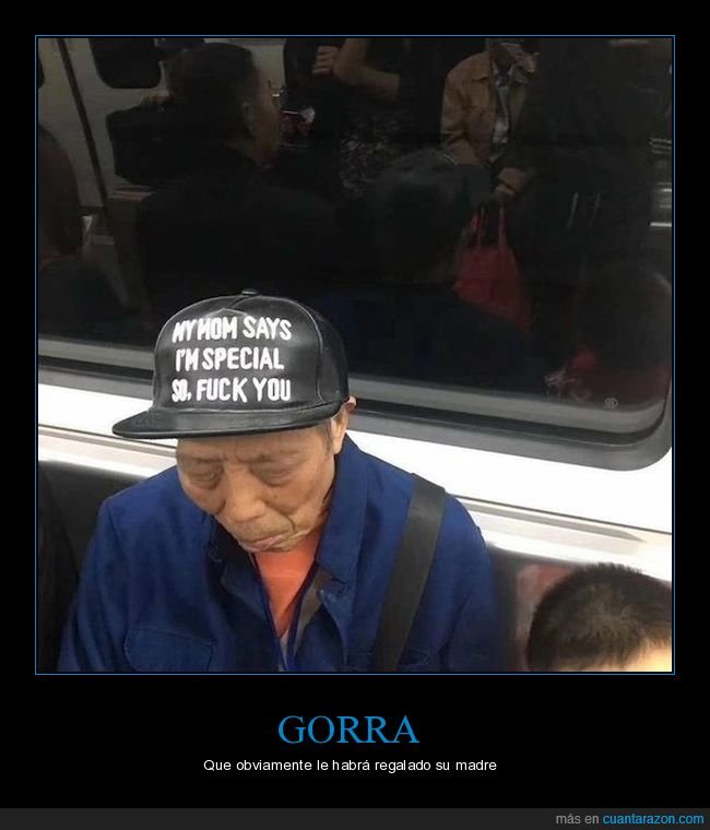 gorra,especial,fuck you,wtf,chino,chinos