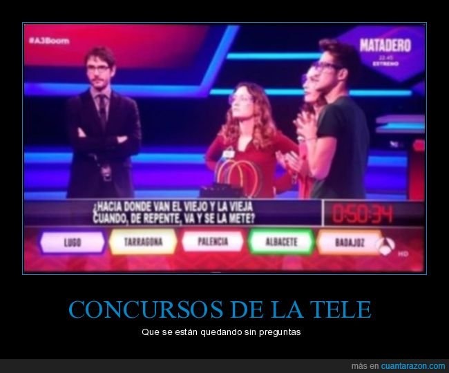 pregunta,concurso,acab&aacute;ndose,boom,wtf