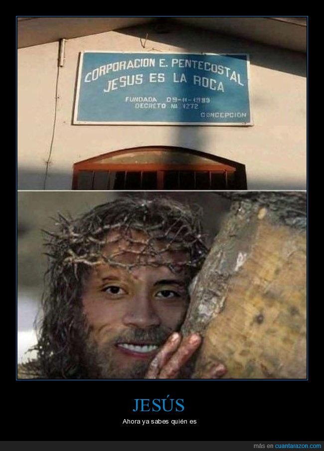 jesús,la roca,the rock,absurdo