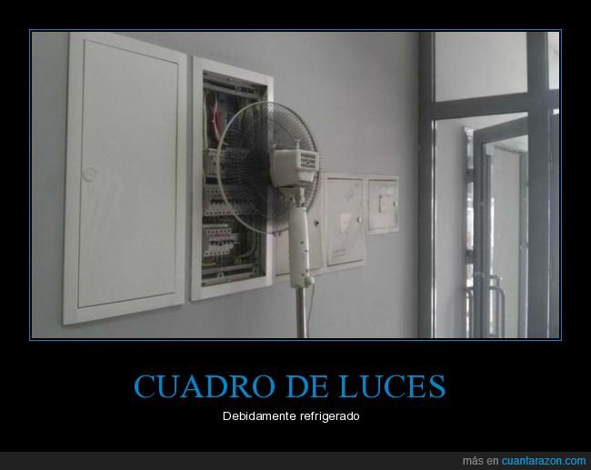 cuadro de luces,ventilador,wtf