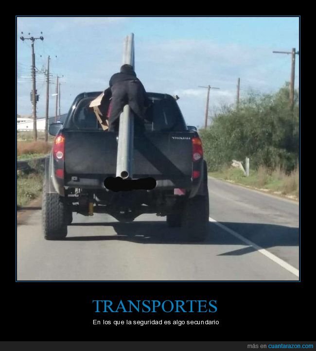 transportando,coche,tubos,seguridad