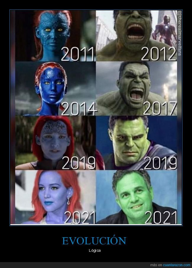 mística,hulk,evolución